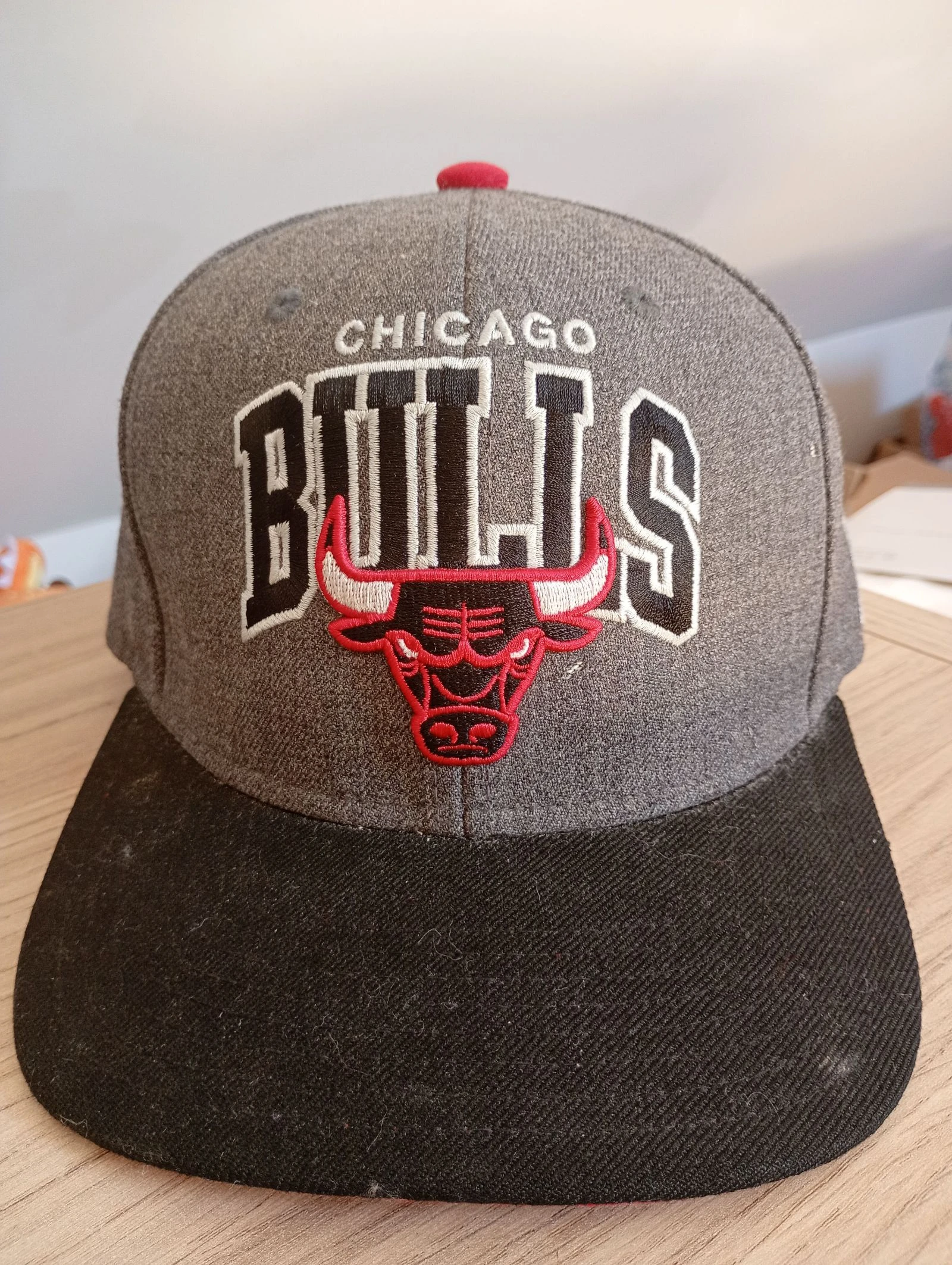 Casquette NBA vintage Chicago Bulls officiel réglable grise et noir  – photo 10